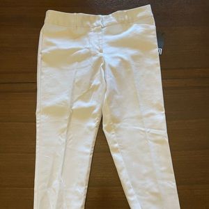 NEW Liz Claiborne 8P White Cropped Dress Pants